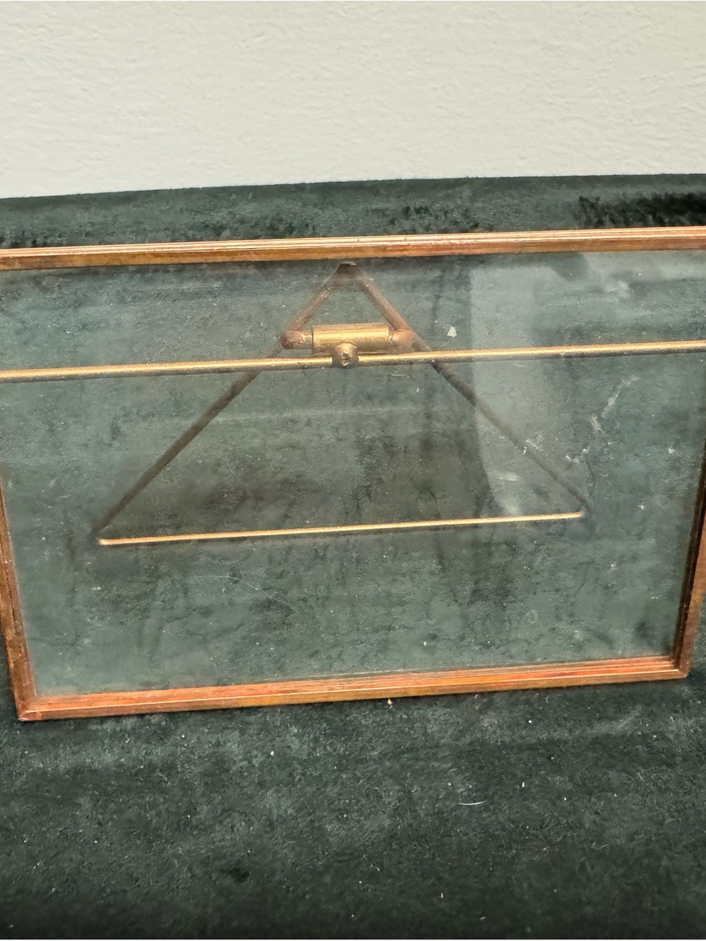 Vintage Tri-fold Brass Photo Frame